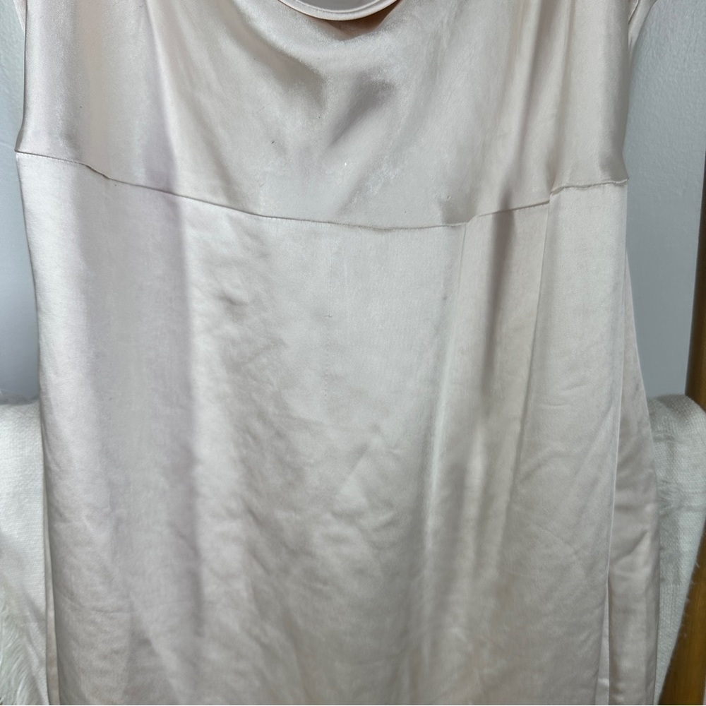 Lulu's Cream Ballgown Maxi Dress sz M - Picture 4 of 6